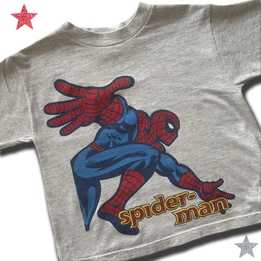 Vintage 1999 Spiderman Short Sleeve Shirt - Size M (5-6)