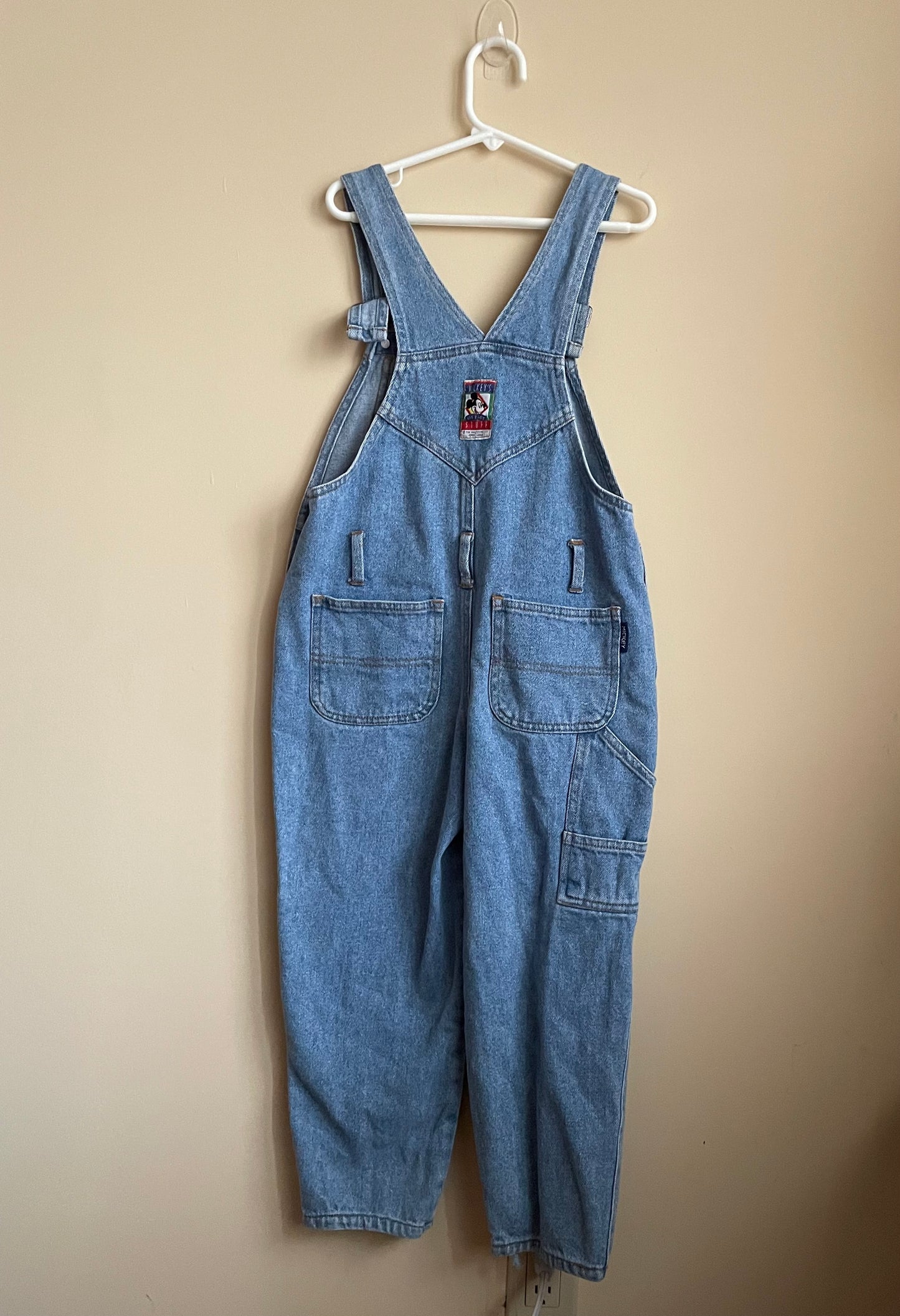 Vintage 90s Mickey’s Stuff for Kids Mickey Mouse Bib Overalls - Size 7