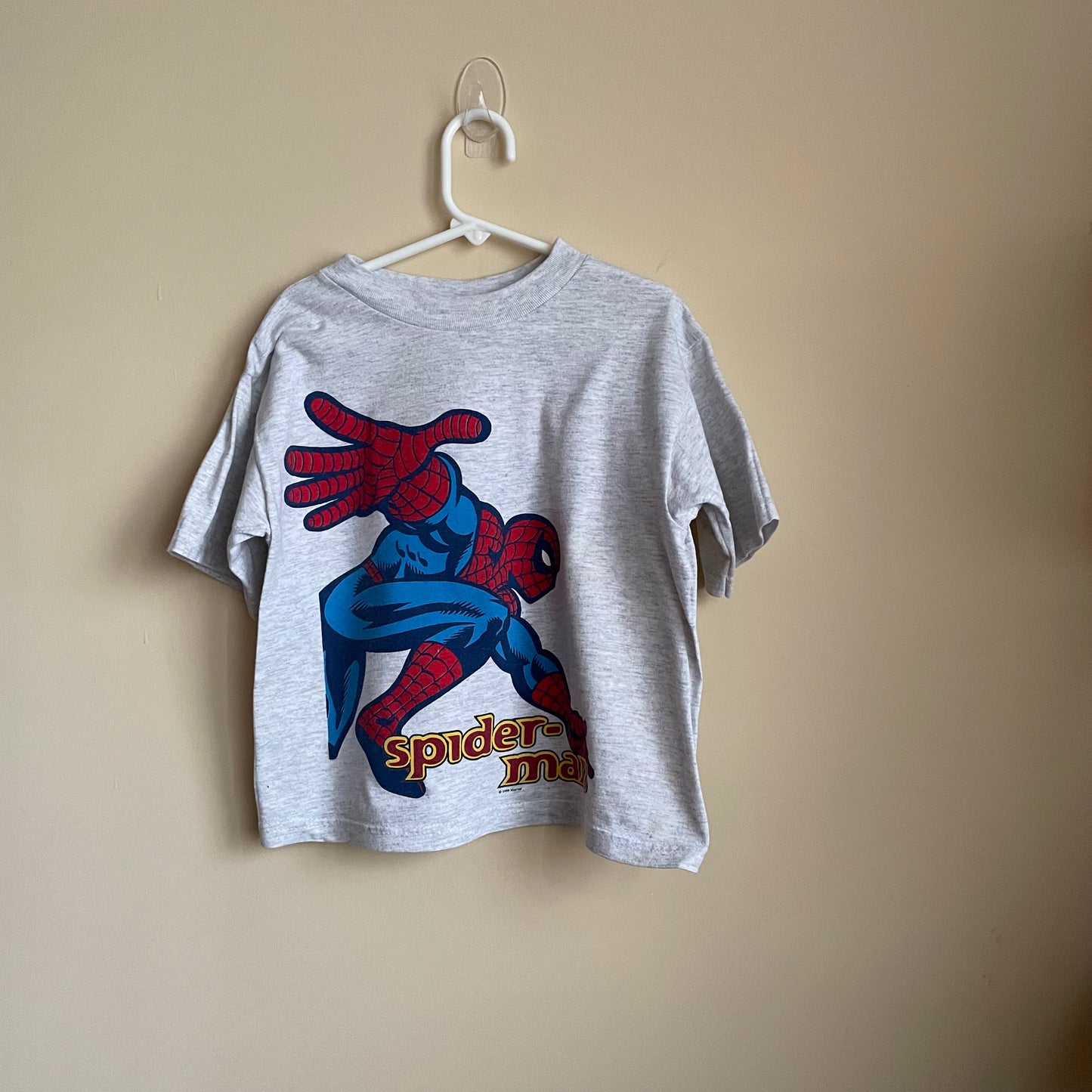 Vintage 1999 Spiderman Short Sleeve Shirt - Size M (5-6)