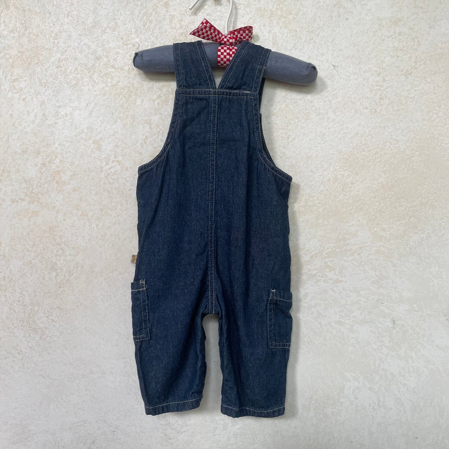 Vintage Y2K Winnie the Pooh Embroidered Overalls by Disney Baby - 3/6 Mos